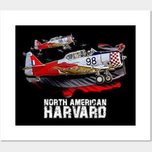 North American Harvard training aircraft Posters and Art